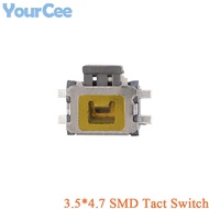 50PCS/10PCS 3.5*4.7 SMD Tactile Tact Push Button Switch TS-015A TurtleMicro Switch ON/OFF Maker Indu