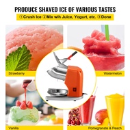 Electric Ice Shaver Crusher Snow Cone Maker Machine with Dual Stainless Steel Blades Shaved Ice Machine Home Commercial