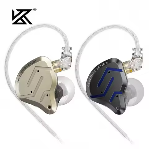 KZ ZSN PRO 2 Wired Earphones HiFi Stereo Bass Music Sport Headphones 1BA+1DD Stage Live Monitor Meta