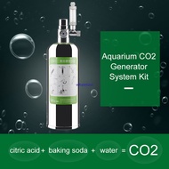 Aquarium CO2 Generator system co2 Kit Stainless Steel CO2 Cylinder Generator System Carbon Dioxide Reactor Kit Plants Aquarium