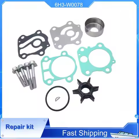 6H3-W0078 Boat Water Pump Impeller Kit For Yamaha Outboard 4-Stroke 50 60 HP Engine Replace 6H3-W007