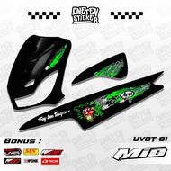 TRANSPARENT STRIPPING STICKER MIO SPORTY/MIO OLD PREMIUM ARAI MOTIF | ONE TEN STICKER