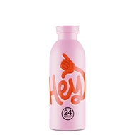 24Bottles Clima 500ml vacuum thermos, Hey Pink pattern, stainless steel
