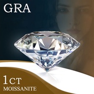 100% Genuine Loose Moissanite GRA 1ct D Color VVS1 Lab Diamond Cut for Diamond Ring Bulk Gem