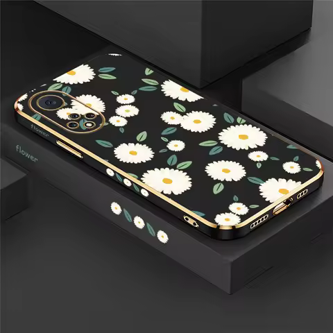 Fashion Floral Print Phone Case For Huawei Nova 7 6 SE 3i 4e 5T 5i Y70 Plus 9 7i 8i Shockproof Silic