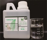 turpentine essential oil pure 500 ml minyak atsiri terpentin - 100 ml