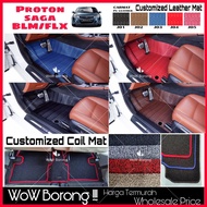 Proton Saga BLM/FLX Customized Car Floor Mat Customized Leather Mat or Customized Coil Mat