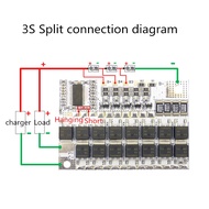 5S 4S 3S BMS 100A 21V 18V 16.8V 12V 18650 Li-Ion LMO Ternary แบตเตอรี่ลิเธียมแผ่นวงจรป้องกันสมดุลชาร์จ