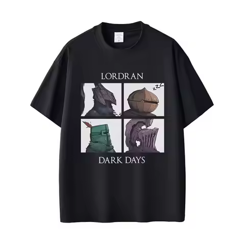 Game Dark Souls Praise The Sun Lordran Dark Days Graphic T Shirt Men Vintage Gothic Rock T-shirt Men