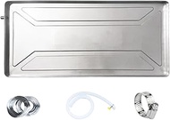 Drip Pan for Portable Air Conditioner, AC Drip Pan with Drain, Stainless Steel Condensate Drain Pan 