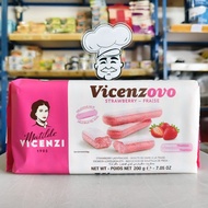 Vicenzovo LadyFinger Strawberry 200g Vicenzovo Dessert Box Biscuit/ Ladyfinger Strawberry Flavored B