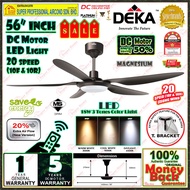 Deka Ceiling Fan With LED Light F5 DCL PRO Magnesium ((56 inches)) 20 speed Remote Control 5 Blades