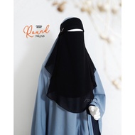 SYAZA - Round Niqab Chiffon Silk el Burj al Arab Chiffon Silk Sultan Breathable 3 layers