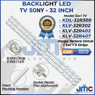 BACKLIGHT TV LED SONY 32 INCH KLV32R300 KLV32R302 KLV32R402 KLV32R407 32R300 32R302 32R402 32R407