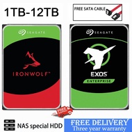 3.5" ironwolf/Exos SATA Hard Drive Internal Hard Disk HDD 12TB/10TB/8TB/6T B/4TB/3TB/2TB/1TB