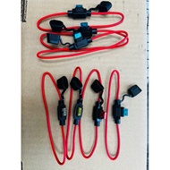 READY STOCK 1Set Car Fuse Holder Mini Small  Waterproof Fuse Box and Car Blade Fuse 10A 15A 20A 25A 