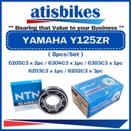 NTN YAMAHA Y125ZR ( 8pcs/Set-C3 )  100% ORIGINAL Motocycle Engine Bearing Set 6203C3 6202C3 6205C3 6