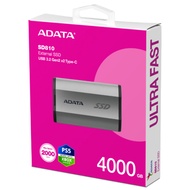 ADATA SD810 4TB Type-C External SSD USB 3.2 Gen2 x2 2000MB/s SD8104000GCSG Grey