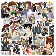 [HCM]Sticker anime Hori và Miyamura nhựa PVC không thấm nước dán nón bảo hiểm laptop điện thoại Vali