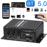 AK-370 Bluetooth Amplifier Mini Digital Power Audio Car Amplifier 20W+20W 12V HIFI Stereo Audio Ampl