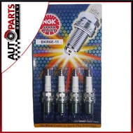 NGK SPARK PLUG BKR6E-11 (4PCS) - Proton Wira 1.6/1.8 Waja 1.6 Perdana 2.0 Toyota Vios Altis Hyundai Atos Accent Matrix