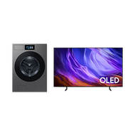 เครื่องซักผ้าและอบผ้า WD90F21BCSST+ ทีวี OLED S85H 55"