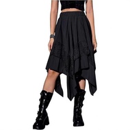 2025 Skirt Renaissance Irregular Splicing Lace Mid 2025半身裙 文艺复兴不规则拼接蕾丝中长裙260521FF
