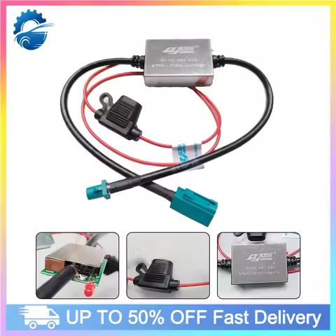 Car Radio Inline Antenna Signal Booster FM&AM CC 12/24V 70-110MA 88-108 MHZ ANT-208FAKRA Aerials Car