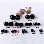 9mm - Black Safety eyes / Bear Eyes / Doll Eyes