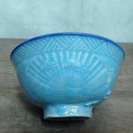 WH11648【四十八號老倉庫】全新 早期 台灣 扇魚竹花紋 古早碗 飯碗 米糕碗 碗粿碗 11.6cm 1碗價