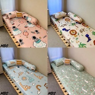 4 | MYBUYA | MBS MBS MBS MBS | BED SHEET / BED SHEET AESTHETIC DOUBLE RUBBER BED SHEET | FREE PILLOW