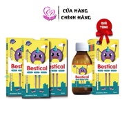 Combo of 4 bottles of Bestical calcium 120ml for babies from 4 months - Supports baby's outstanding 