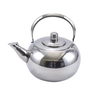 Cerek Teapot Stainless Steel Stainless Steel Teapot with Integrated Tea Strainer & Anti-Scald Handle