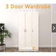 Almari Baju Putih 3 Pintu