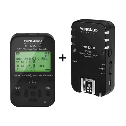 YONGNUO Wireless TTL Flash Trigger YN622 C N II YN-622-TX KIT with High-speed Sync HSS 1/8000s for C