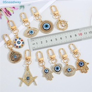NEEDWAY Evil Eye Keychain Lucky Key Accessories Friends Gift Car Keyring Evil Eye Key Chain Bag Pend