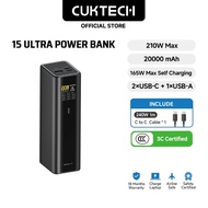 【ccc certified】CUKTECH 210W Max Fast Charging Power Bank with 140W Max Fast Charge for Laptops, 2000