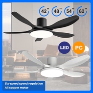 【GuangMao】DC Motor Ceiling Fan With Light 42“54"62" Ceiling Fan LED Lighting Electric Fan Strong Wind