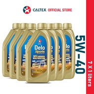 Caltex Delo Sports Advanced SAE 5W-40 Fully Synthetic Diesel Engine Oil (7 Liters / 7 X 1 liter)