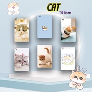 CUTIE CAT TNG Pelekat - Tng Touch N Go/Bank kad pelekat pelindung (Beli 4 Percuma 1)(TNG Sticker)