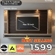 [EE LIFE DESIGN] 8 KAKI TV KABINET / 8ft x 5ft Tv Series / 8FT Tv CABINET [ FREE INSTALLATION ]