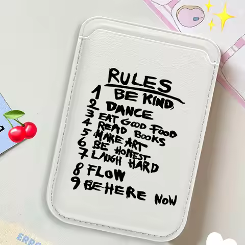 Rules Leather Card Wallet Cover Phone Card Holder For Magnetic Case Suitable For all iPhone for Mags