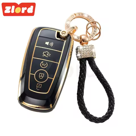 5 Buttons TPU Car Key Holder for Ford Raptor BRONCO F150 F250 F350 Smart Remote Keyless Skin Cover S