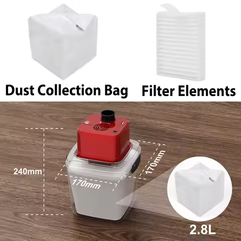 2PCS Filter Elements Dust Collection Bag For Twotrees TTC450 CNC Milling MachineM1 Vacuum Cleaner Sp