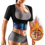 Workout Shapewear for Women Weight Loss Sauna Effect Body Shaper Waist Trainer Arm Slimmer Shirt Bodybuilding Trimmer Vest Belt