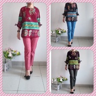 atasan batik wanita jumbo xxl blouse batik jumbo import