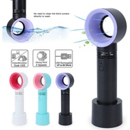 2000mAh handheld Bladeless fan Mini Portable USB Charging Leafless Table Air Cooling Fan Office Outdoor Colling Tools