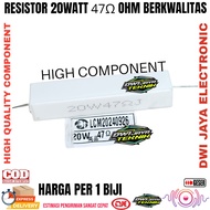 RESISTOR 20W 47OHM 20 WATT 47 OHM WHITE GOOD