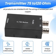 .2.048Mbps G703 Coaxial BNC to RJ45 Transmitter E1 Converter Balance to Unbalance 75 Ohm to 120 Ohm 