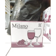 MILANO Wine Glass STH-7ST/6WBP 6 Glass Wine Glass Set